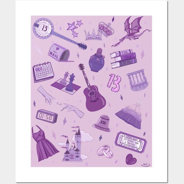 In my speak now era | pattern Wall Art by Abril Victal